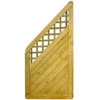GartenLand Massivzaun INNSBRUCK MASSIV Gerade mit Rankgitter 90x180/90 cm Holzzaun Fichte PEFC KDI Grün Massiver Rahmen 44x88 mm Sehr Stabil
