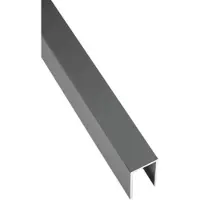 GartenLand Abschlussprofil Ameland & Shadowline Aluminium 2,48 cm x 4 cm x 176,4 cm Anthrazit