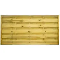 GartenLand Dichtzaun VARIO Gerade 180x90 cm Holzzaun Kiefer PEFC KDI Grün 44x44 mm Rahmen