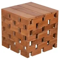 Mr. Deko GarWoh Beistelltisch/Hocker Dunham Teak