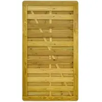 GartenLand Tor VARIO Gerade 100x180 cm Holzzaun Kiefer PEFC KDI Grün Massiver Rahmen 44x88 mm sehr Stabil
