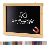 Die Kreidetafel Manufaktur Magnetische Kreidetafel - Magnettafel mit Holzrahmen / Eiche 65x65cm