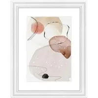 WANDStyle Bilderrahmen H390 aus Massivholz in Weiß gemasert 40 x 60 cm im Stil Landhaus