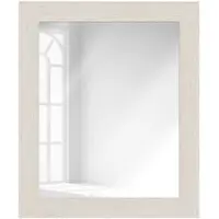 WANDStyle Wandspiegel H780 aus Massivholz in Weiß 40 x 100 cm im Stil Modern