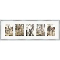 WANDStyle Galerierahmen G950 in Silber 30 x 90 cm für 5 Bilder im Format 13 x 18 cm