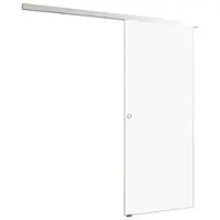 Duschparadies 85 x 225 cm Komplettset Glasschiebetür 8mm ESC Glas Und Aluminium Selbsteinzug Glasschiebetür Glas Schiebe Tür Wand Laufend Schiebetür