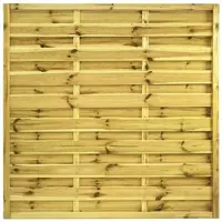 GartenLand Dichtzaun VARIO Gerade 150x150 cm Holzzaun Kiefer PEFC KDI Grün 44x44 mm Rahmen