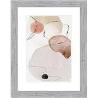 WANDStyle Bilderrahmen H750 aus Massivholz in Grau 30 x 45 cm im Stil Landhaus