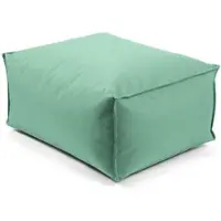 Mokebo® Outdoor Pouf o Hocker in Grün Der Ruhestifter Fußhocker mit EPS-Perlen Füllung