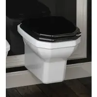 Sbordoni WC Abgang waagrecht/WC wandhängend Retro/Vintage Serie Romana Weiß von