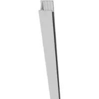 GartenLand Wandpfosten Aluminium für WPC Steckzäune 200 cm Silber