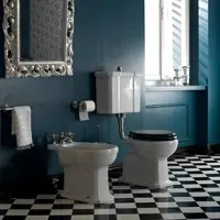 Sbordoni WC Abgang senkrecht/WC Abgang waagrecht/WC mit halbhohem Spülkästen Retro/Vintage Serie Neoclassica von