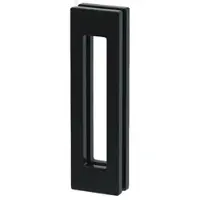 Levidor Glasschiebetür Architektengriff Paar Flach 17,5 cm Schwarz