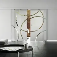 Levidor Doppelglasschiebetür Komplettset 2x 65 x 217,5 cm Coburg Aluminium mit Griffmuscheln