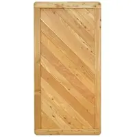 GartenLand Massivzaun NIZZA Gerade 90x180 cm Holzzaun Lärche PEFC Massiver Rahmen 44x88 mm Sehr Stabil