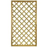 GartenLand Rankgitter VARIO Gerade 11x11 cm Loch 100x180 cm Holzzaun Kiefer PEFC KDI Grün 44x44 mm Rahmen 12x30 mm Lamellen