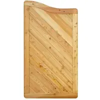 GartenLand Massivzaun NIZZA Gebogen 90x165 cm Holzzaun Lärche PEFC Massiver Rahmen 44x88 mm Sehr Stabil