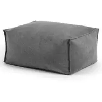 Mokebo® Pouf Hocker o Sitzhocker Der Ruhestifter Bodenkissen eckig Fußhocker und Sitzwürfel Sitzpouf in Anthrazit