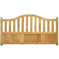 GartenLand Vorgartenzaun GRAZ Gebogen 180x105/90 cm Holzzaun Lärche PEFC