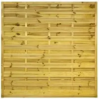 GartenLand Dichtzaun VARIO Gerade 180x180 cm Holzzaun Kiefer PEFC KDI Grün 44x44 mm Rahmen