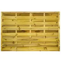 GartenLand Dichtzaun VARIO Gerade 180x120 cm Holzzaun Kiefer PEFC KDI Grün 44x44 mm Rahmen