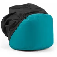 Mokebo® Outdoor Pouf o Hocker in Petrol mit Wasserabweisender Schutzhülle Der Ruhestifter Fußhocker mit EPS-Perlen Füllung und Cover