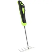 Galaflor Kleinrechen aus Edelstahl mit Kunststoffgriff 5 Zinken