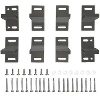 GartenLand T-Beschlag Relax 8er-Set Aluminium Anthrazit inkl. Schrauben