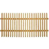 GartenLand Lattenzaun WIEN Abgeschrägt 180x90 cm Holzzaun Lärche PEFC mit Abgeschrägten Latten