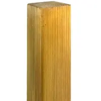 GartenLand Pfosten Gerade Gekappt 7x7 cm 90 cm Holz Kiefer PEFC KDI Grün 7x7x90 cm