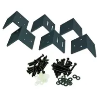 GartenLand L-Beschlag Classico 6er-Set Aluminium Anthrazit inkl. Schrauben