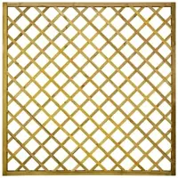 GartenLand Rankgitter VARIO Gerade 11x11 cm Loch 180x180 cm Holzzaun Kiefer PEFC KDI Grün 44x44 mm Rahmen 12x30 mm Lamellen
