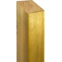GartenLand Pfosten Abgeschrägt Holz Fichte PEFC KDI Grün für Serie BERGAMO 9x9x190 cm