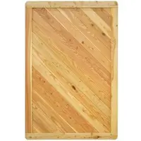 GartenLand Massivzaun NIZZA Gerade 120x180 cm Holzzaun Lärche PEFC Massiver Rahmen 44x88 mm Sehr Stabil