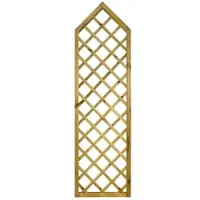 GartenLand Rankgitter VARIO Spitzelement 60x205/180 cm Holzzaun Kiefer PEFC KDI Grün 44x44 mm Rahmen 12x30 mm Lamellen