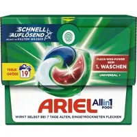 Ariel All-in-1 Pods Universal Vollwaschmittel, 19 Wl 1 Karton = 19 Stück