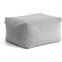 Mokebo® Pouf oder Hocker aus Cord Der Ruhestifter Sitzhocker oder Sitzpouf in Grau