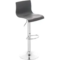 Proregal CHEFGASTRO Barhocker MAUI Chrom HxBxT 84x39x36cm Kunststoff Grau Barstuhl