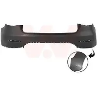VAN WEZEL Stoßfänger 2976545 hinten für Mercedes