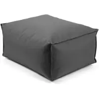 Mokebo® Outdoor Pouf o Hocker in Anthrazit Der Ruhestifter Fußhocker mit EPS-Perlen Füllung