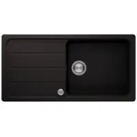 Respekta Küchenspüle Einbauspüle Spülbecken Granitspüle 100 x 50 Schwarz Austin