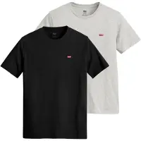 Levi's Herren T-Shirt 2er Pack - "Original Housemark Tee", Rundhals, Baumwolle