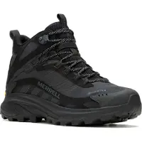 Merrell - Wanderschuhe mit GORE-TEX&reg; - Moab Speed 2 Mid GORE-TEX Black für Herren - Größe 44 - schwarz