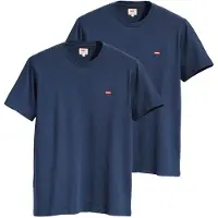 Levi's Herren T-Shirt 2er Pack - "Original Housemark Tee", Rundhals, Baumwolle