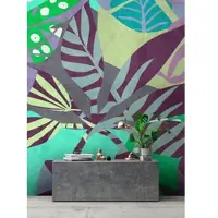 Living Walls Vliestapete "Tropen-Tapete bunt Modern Dschungel-Tapete" matt glatt