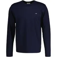 Gant für Herren. 2004049 Shield Langarm-T-Shirt navy (4XL), Lässig, Baumwolle, Marine