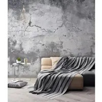 A.S. Création Vliestapete "Fototapete Putzoptik Grau Weiß Shabby Look" matt strukturiert