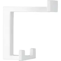 Siro Huthaken Doradus Breite 70 mm, H 92 mm, Zinkdruckguss weiss glänzend