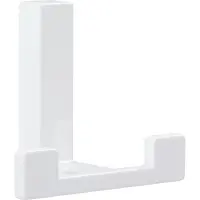 Siro Mantelhaken Doradus Garderobenhaken 70x61 mm Haken ZN weiss glänzend