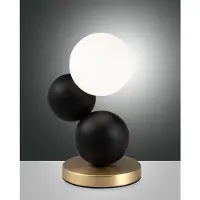 FABAS LUCE Micky G9 Tischleuchte dimmbar Schwarz 3754-30-101